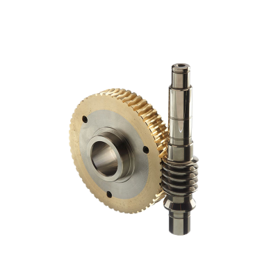 Grinding steel worm wheel gear and worm set