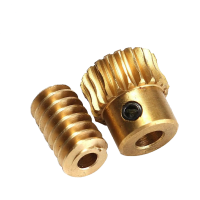 Brass worm gear wheel and gear shaft