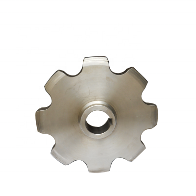 Double pitch chain sprocket for conveyor